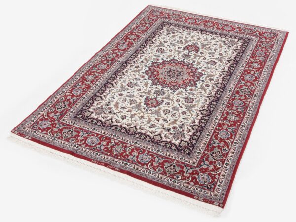 Perserteppich Isfahan 132 x 195 cm Schurwolle & Seide Davari signiert handgeknüpft H1