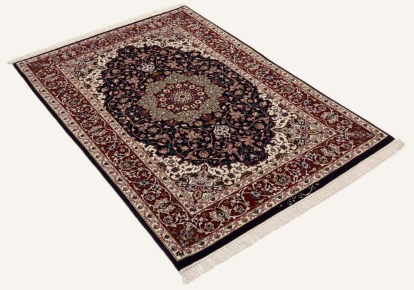Perserteppich Isfahan 85 x 127 cm Schurwolle & Seide handgeknüpft