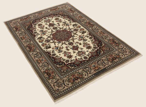 Perserteppich Isfahan 132 x 196 cm Schurwolle & Seide handgeknüpft H1