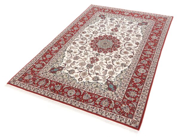Perserteppich Isfahan 157 x 237 cm Schurwolle & Seide handgeknüpft