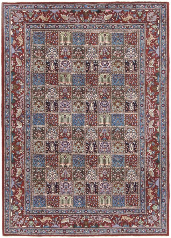 Perserteppich Moud 204 x 297 cm Schurwolle handgeknüpft floral
