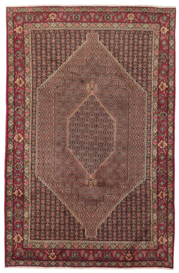Perserteppich Senneh 203 x 310 cm Schurwolle handgeknüpft