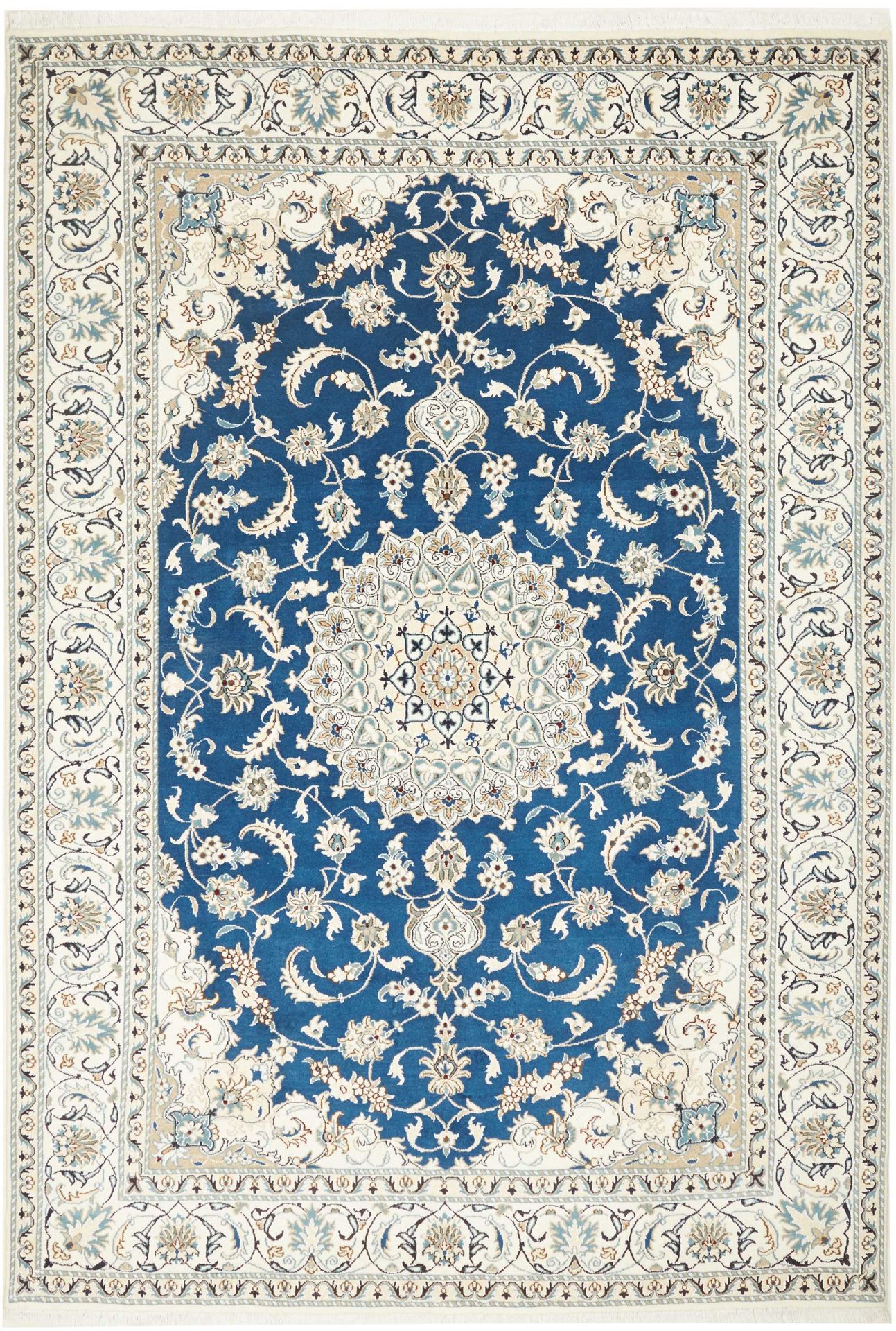 Perserteppich Nain 204 x 293 cm Schurwolle handgeknüpft exklusiv H1