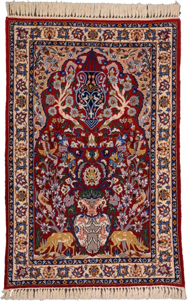 Perserteppich Isfahan 68 x 103 cm Schurwolle Handgeknüpft