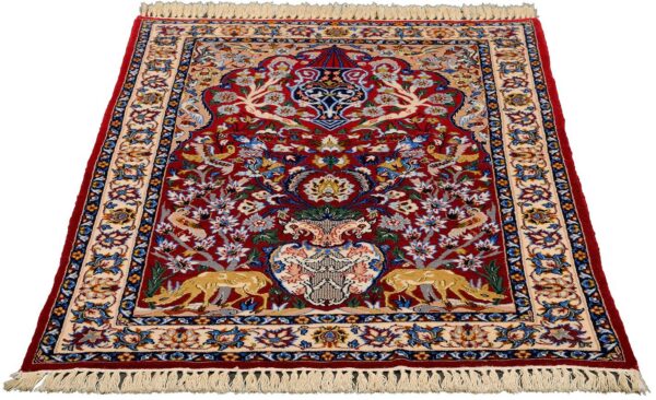 Perserteppich Isfahan 68 x 103 cm Schurwolle Handgeknüpft