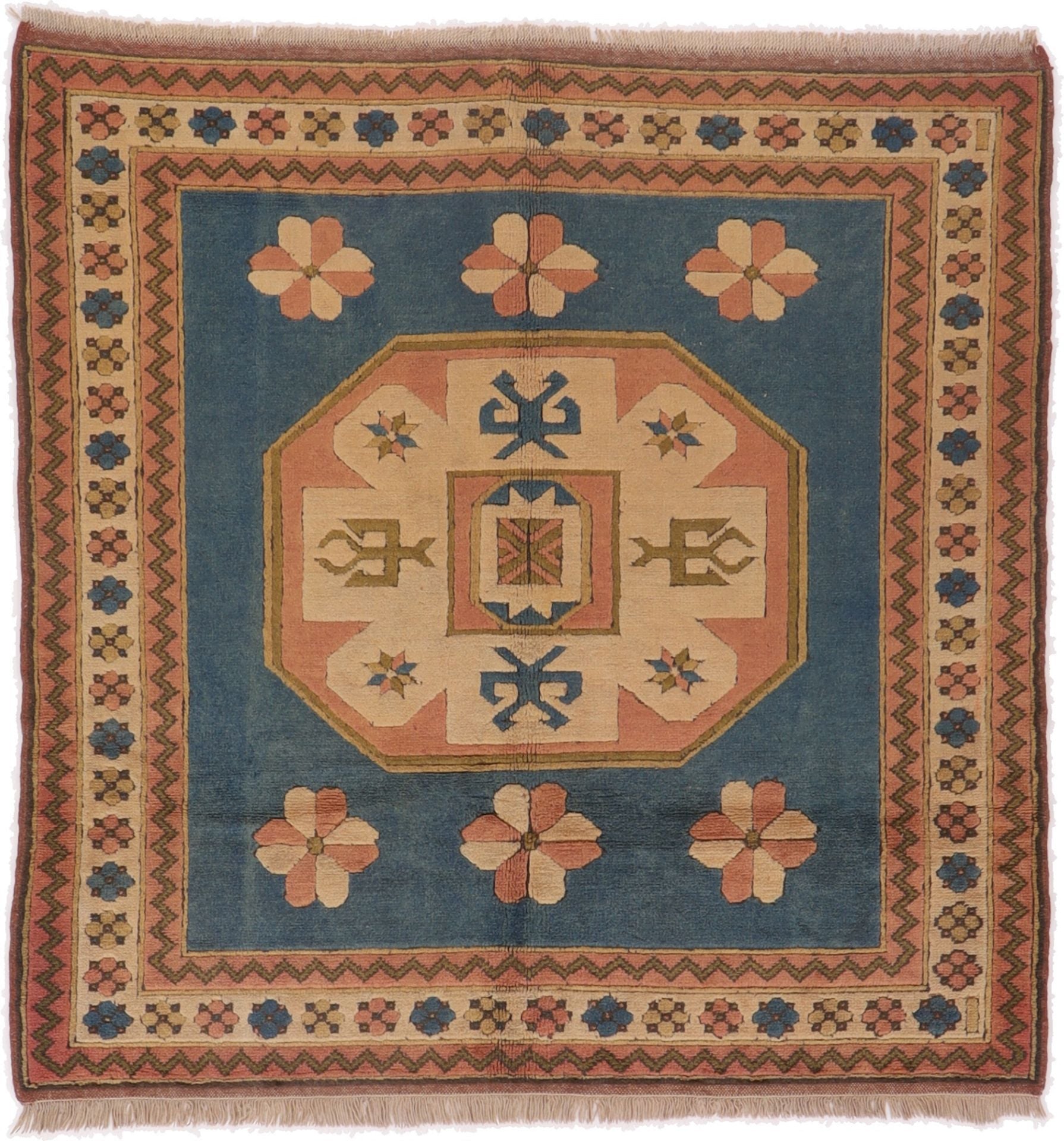 Perserteppich Kars 160 x 160 cm Schurwolle handgeknüpft