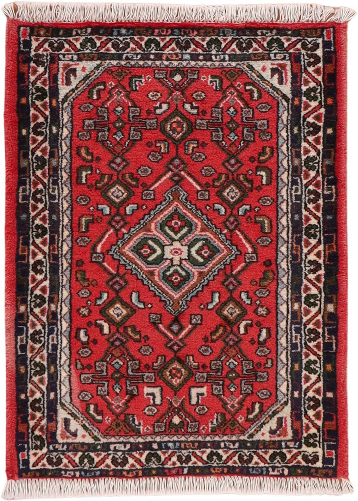 Perserteppich Hamadan 62 x 99 cm Schurwolle handgeknüpft