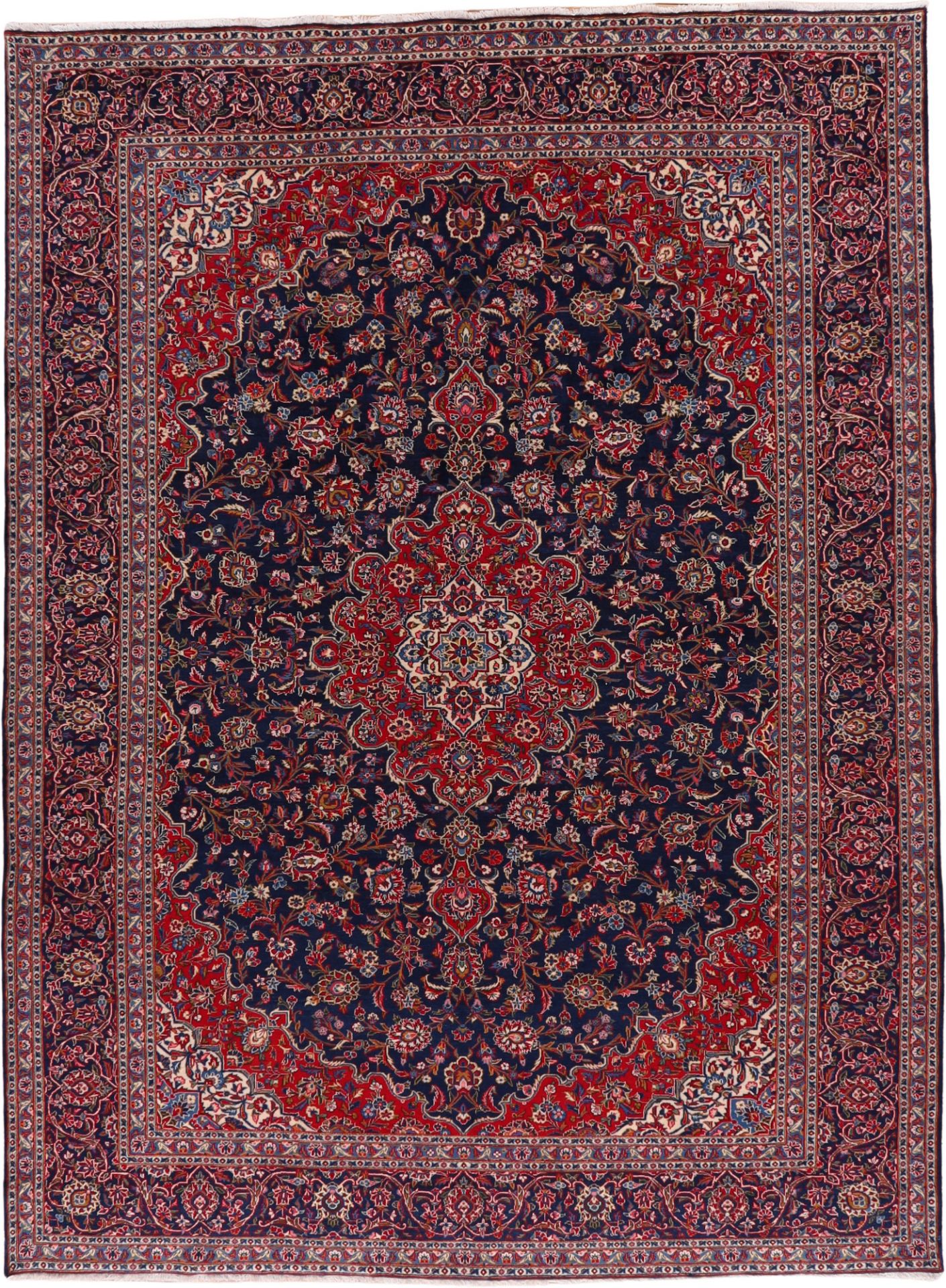 Perserteppich Kashan 305 x 412 cm Schurwolle handgeknüpft