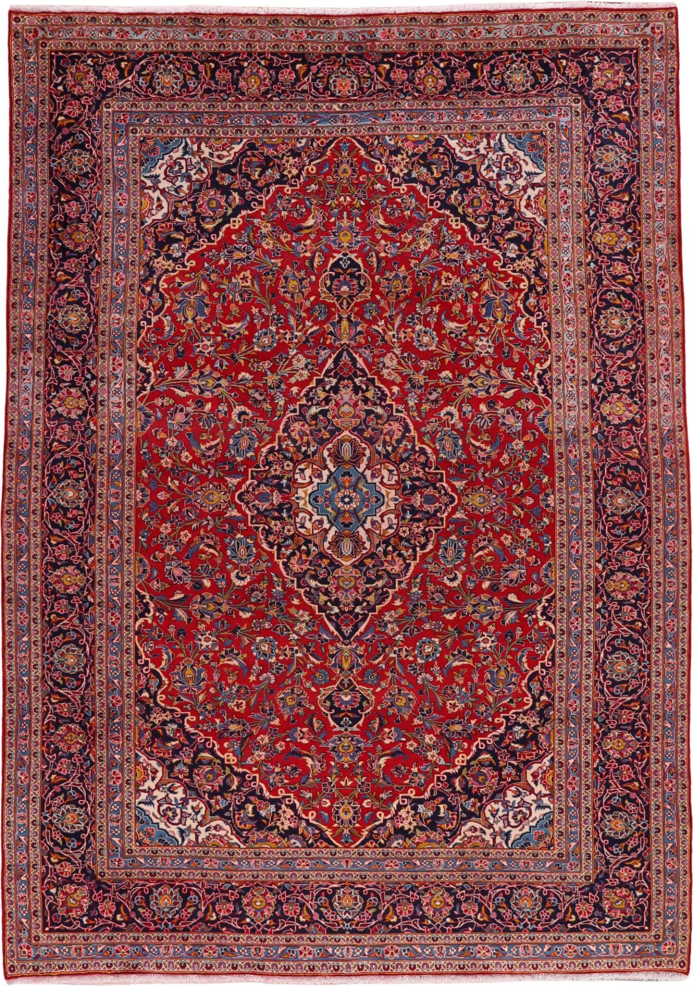 Perserteppich Kashan 254 x 360 cm Schurwolle Handgeknüpft
