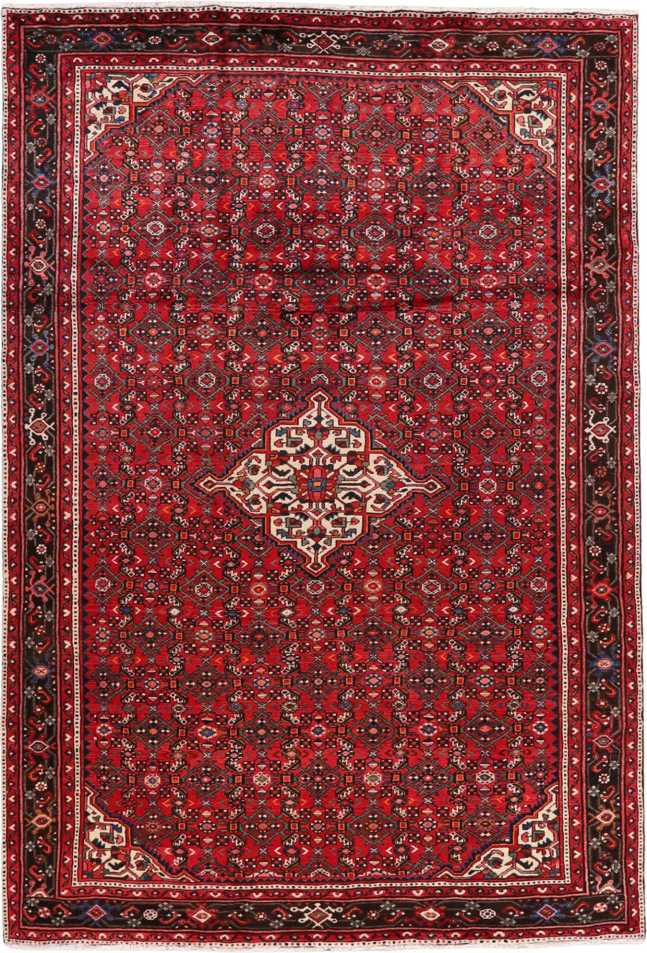Perserteppich Hosseinabad 210 x 308 cm Schurwolle handgeknüpft
