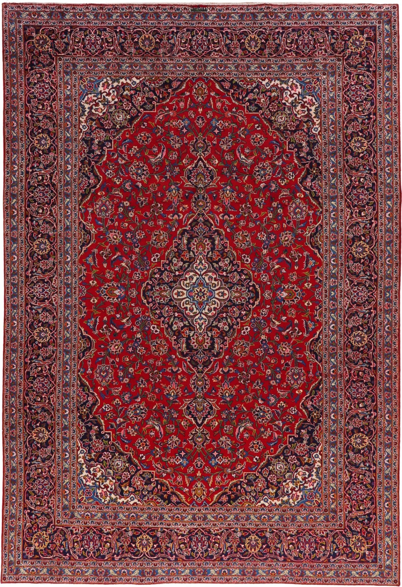 Perserteppich Kashan 238 x 350 cm Schurwolle handgeknüpft