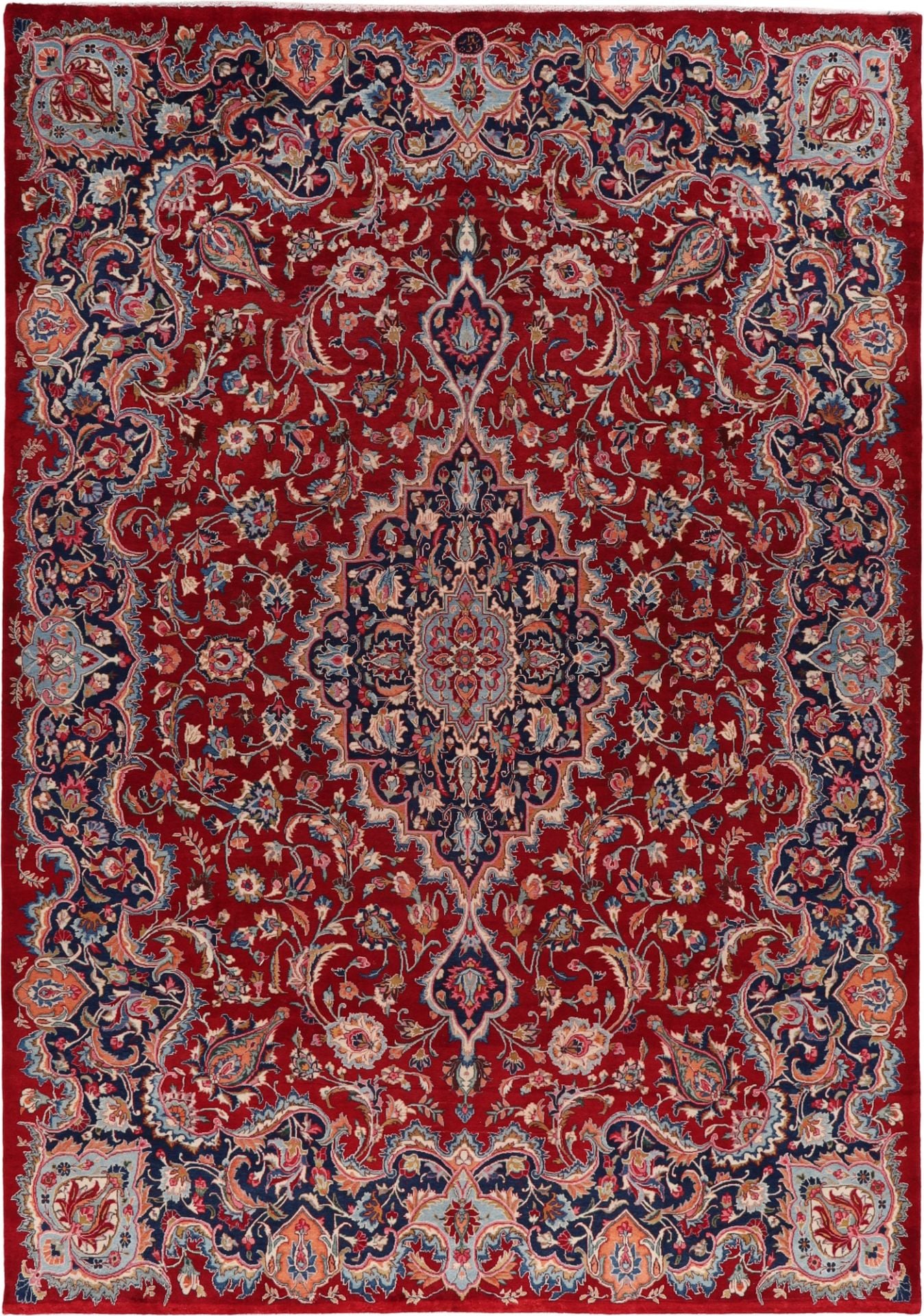Perserteppich Mashad 250 x 358 cm Schurwolle handgeknüpft floral