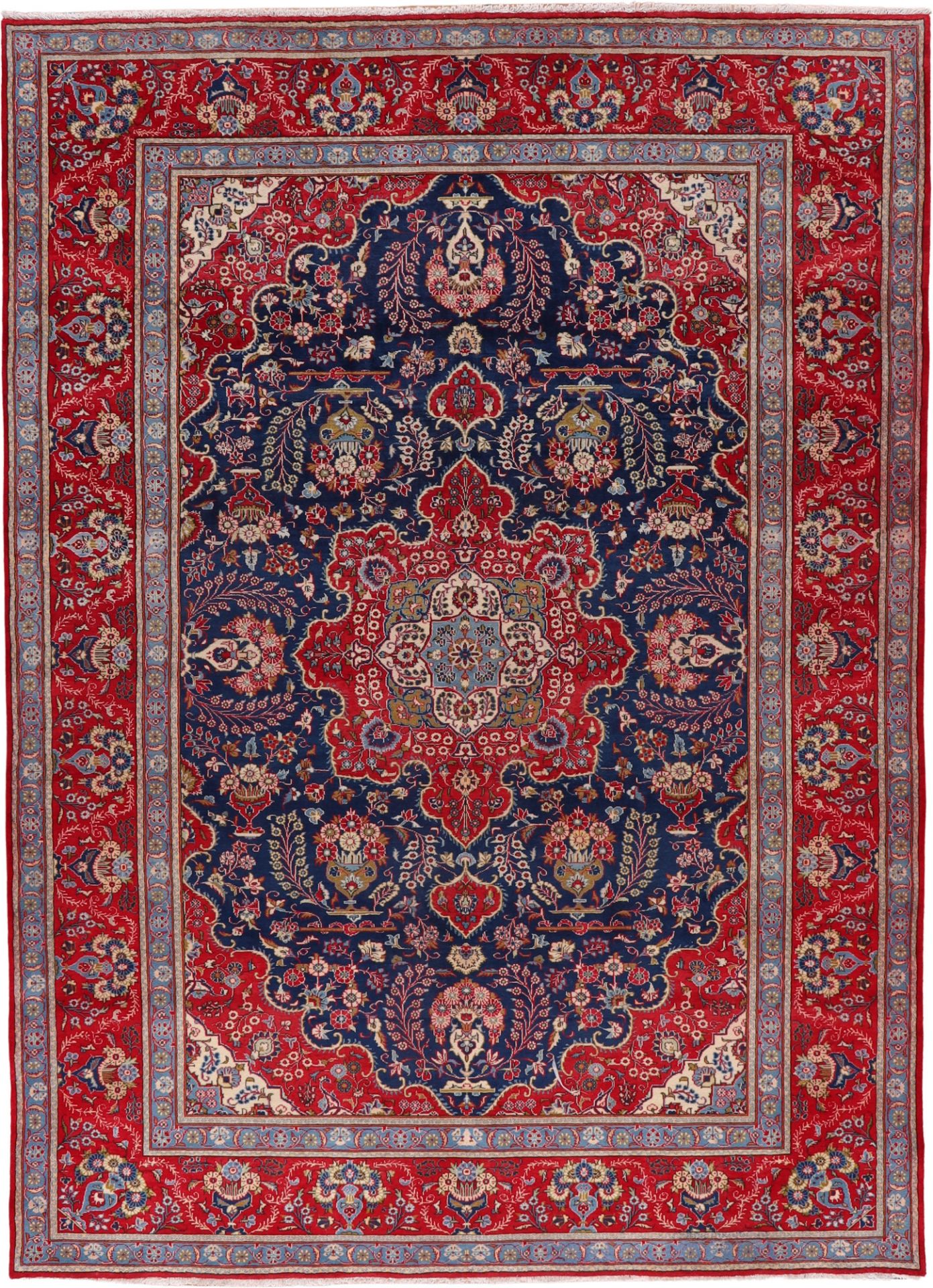 Perserteppich Kashan 262 x 360 cm Schurwolle handgeknüpft