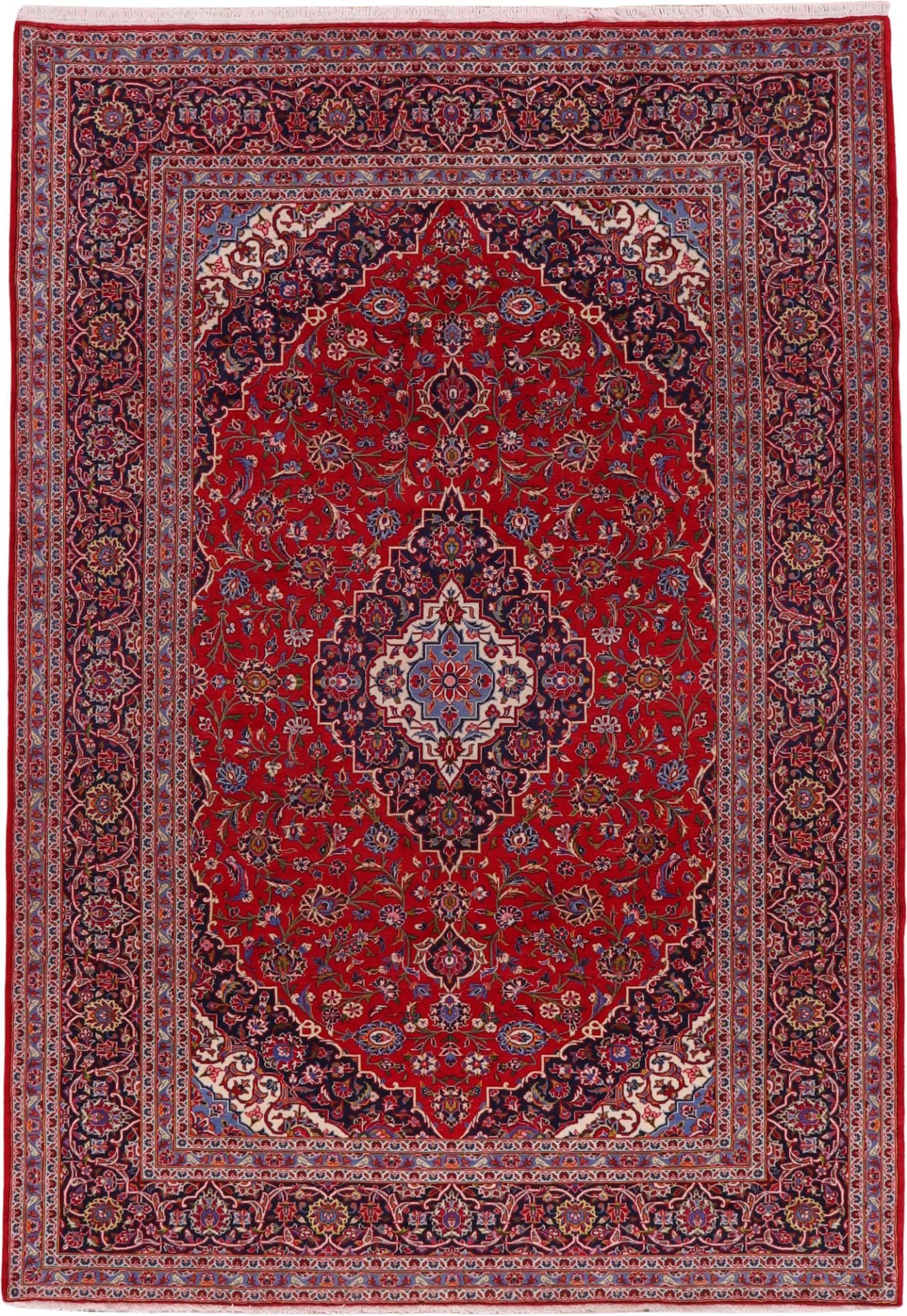 Perserteppich Kashan 243 x 350 cm Schurwolle handgeknüpft