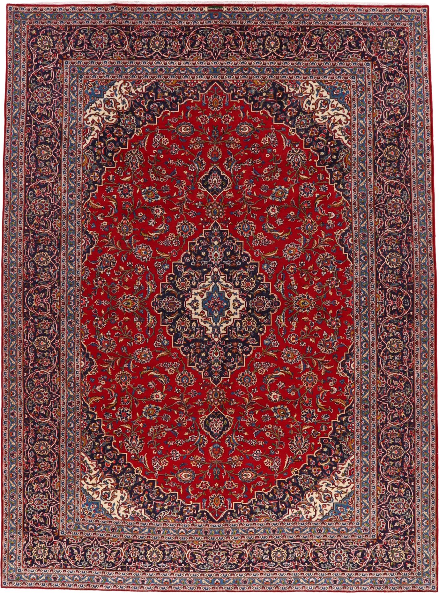 Perserteppich Kashan 295 x 398 cm Schurwolle handgeknüpft