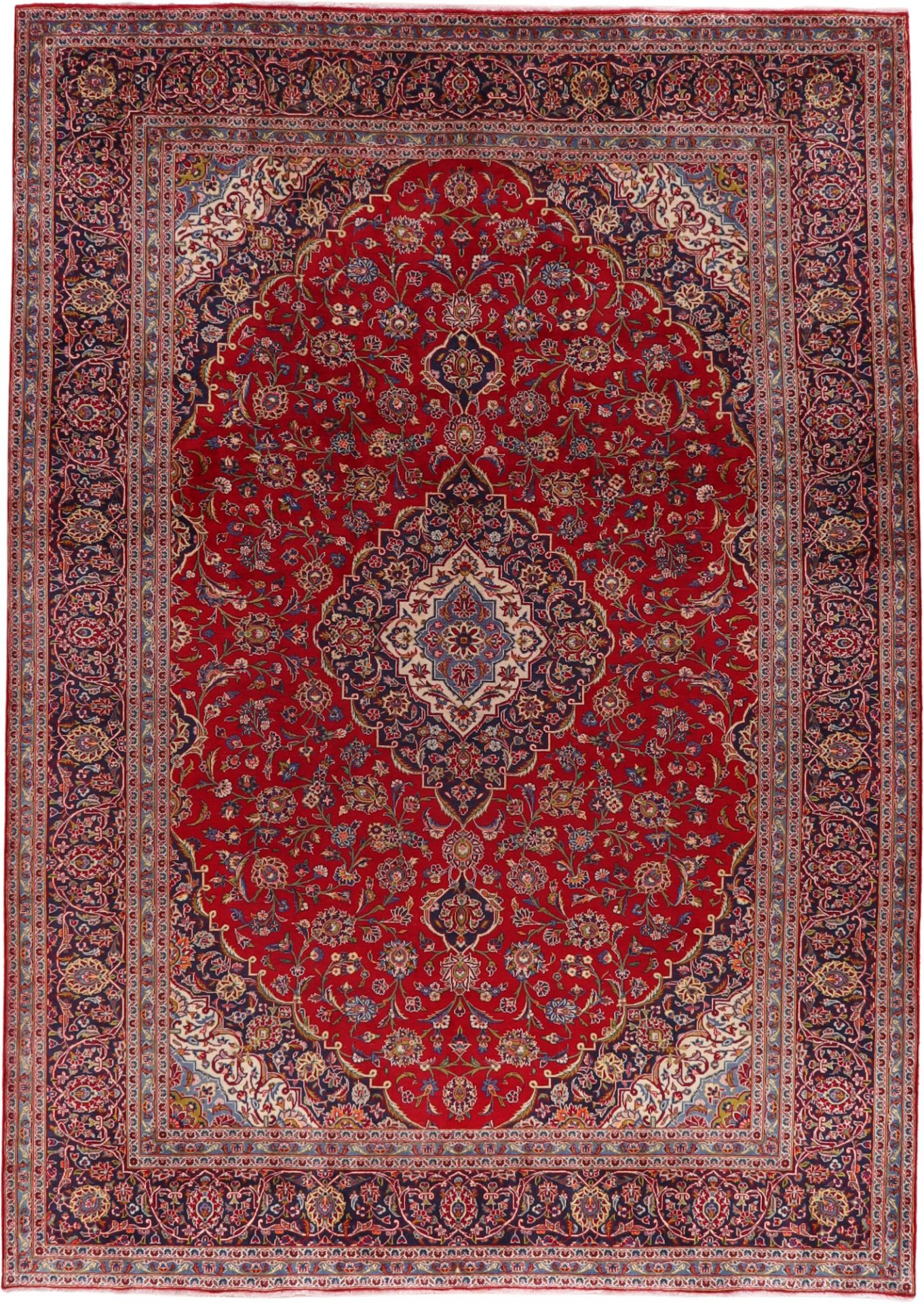 Perserteppich Kashan 292 x 415 cm Schurwolle handgeknüpft