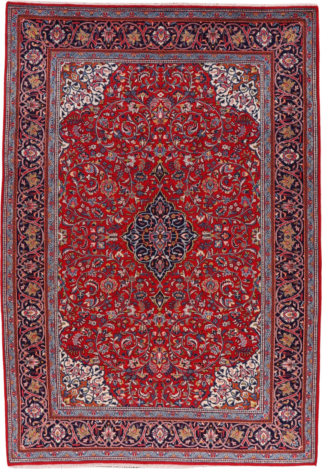 Perserteppich Sarough 212 x 305 cm Schurwolle handgeknüpft