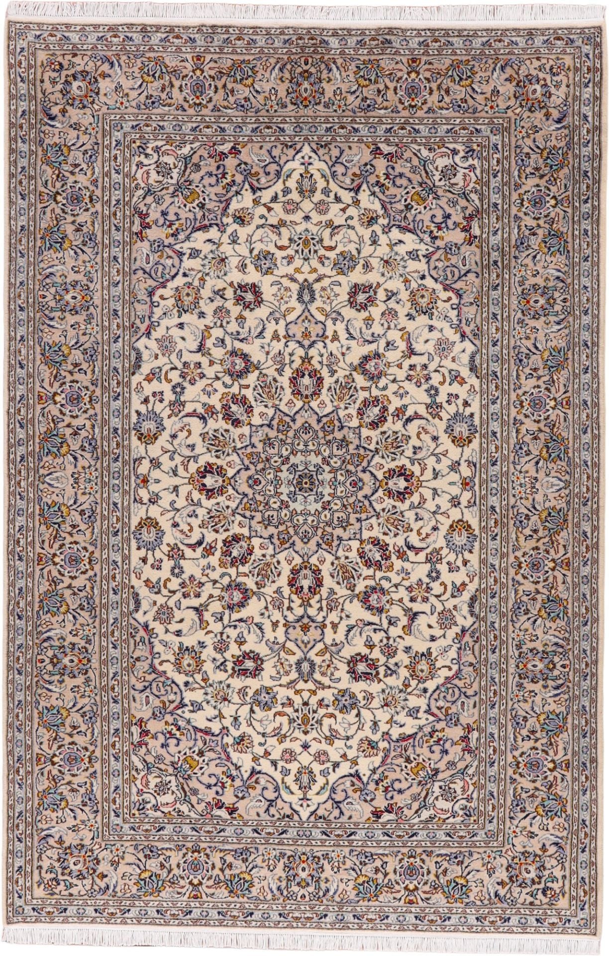 Perserteppich Kashan 200 x 300 cm Schurwolle handgeknüpft