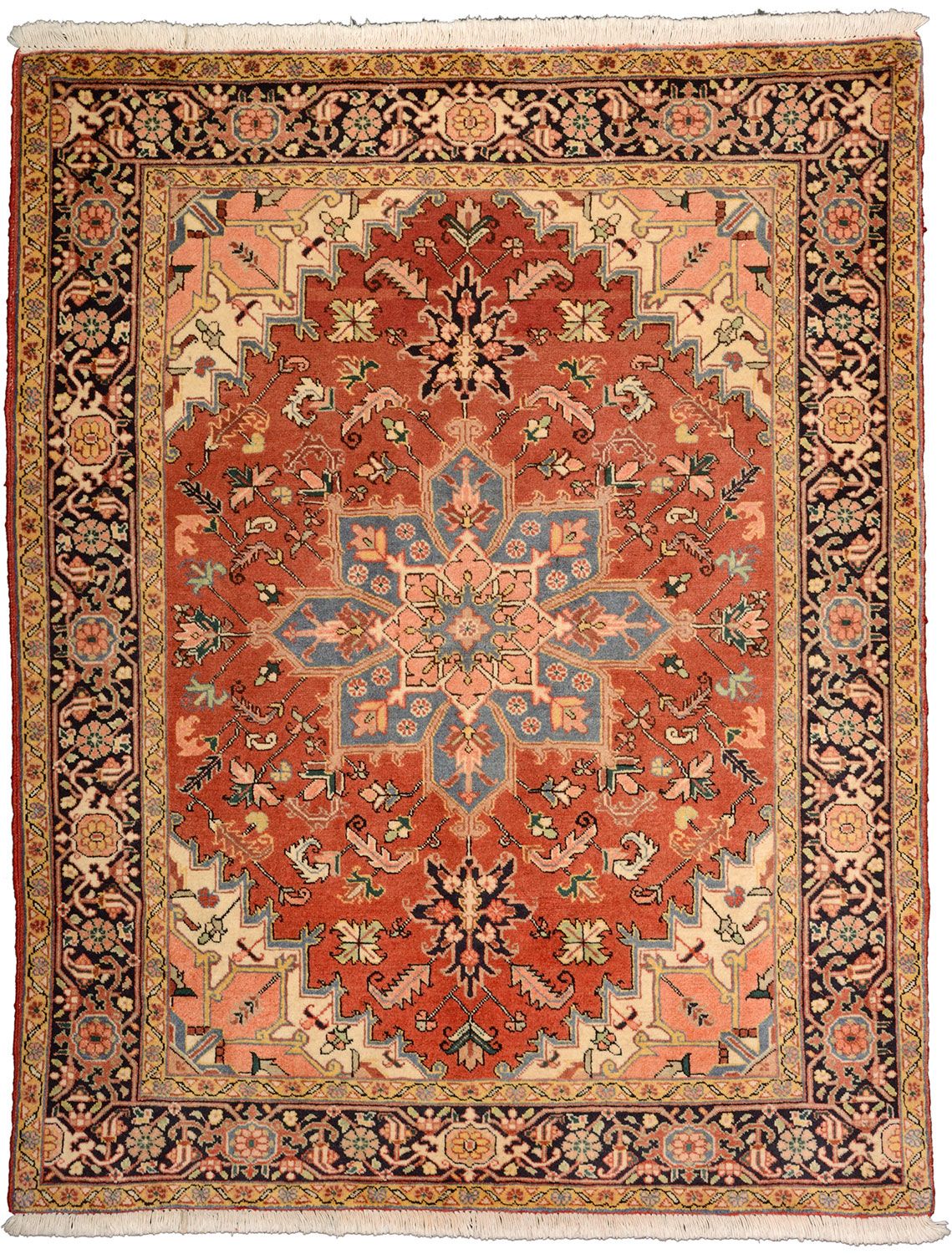 Perserteppich Heriz 153 x 196 cm Schurwolle handgeknüpft