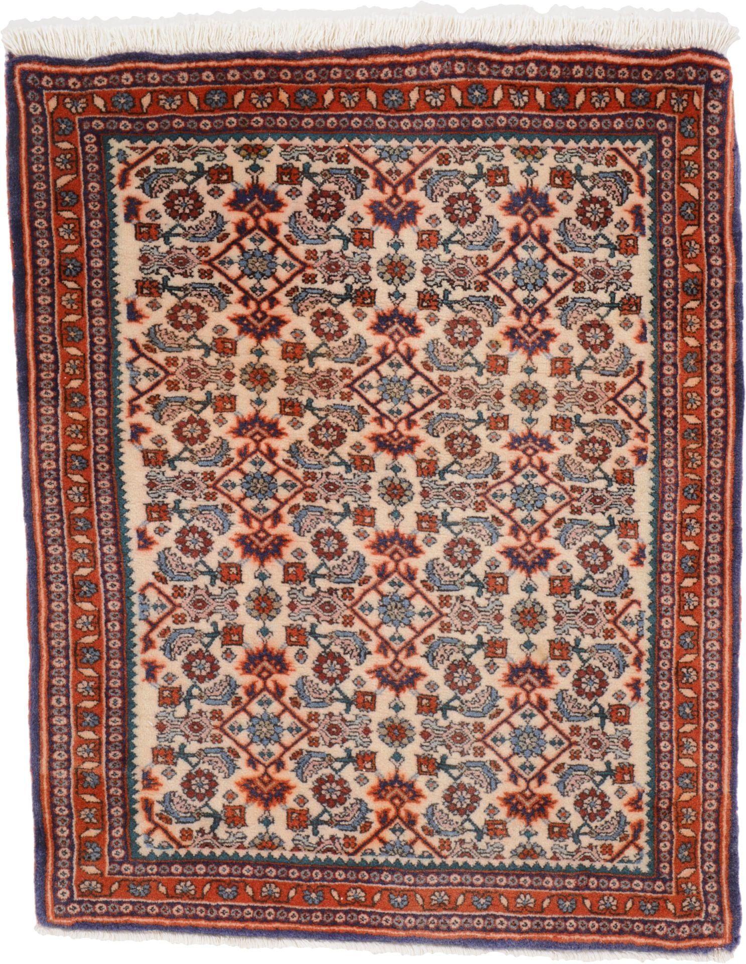 Perserteppich Bidjar 70 x 87 cm Schurwolle handgeknüpft gebraucht