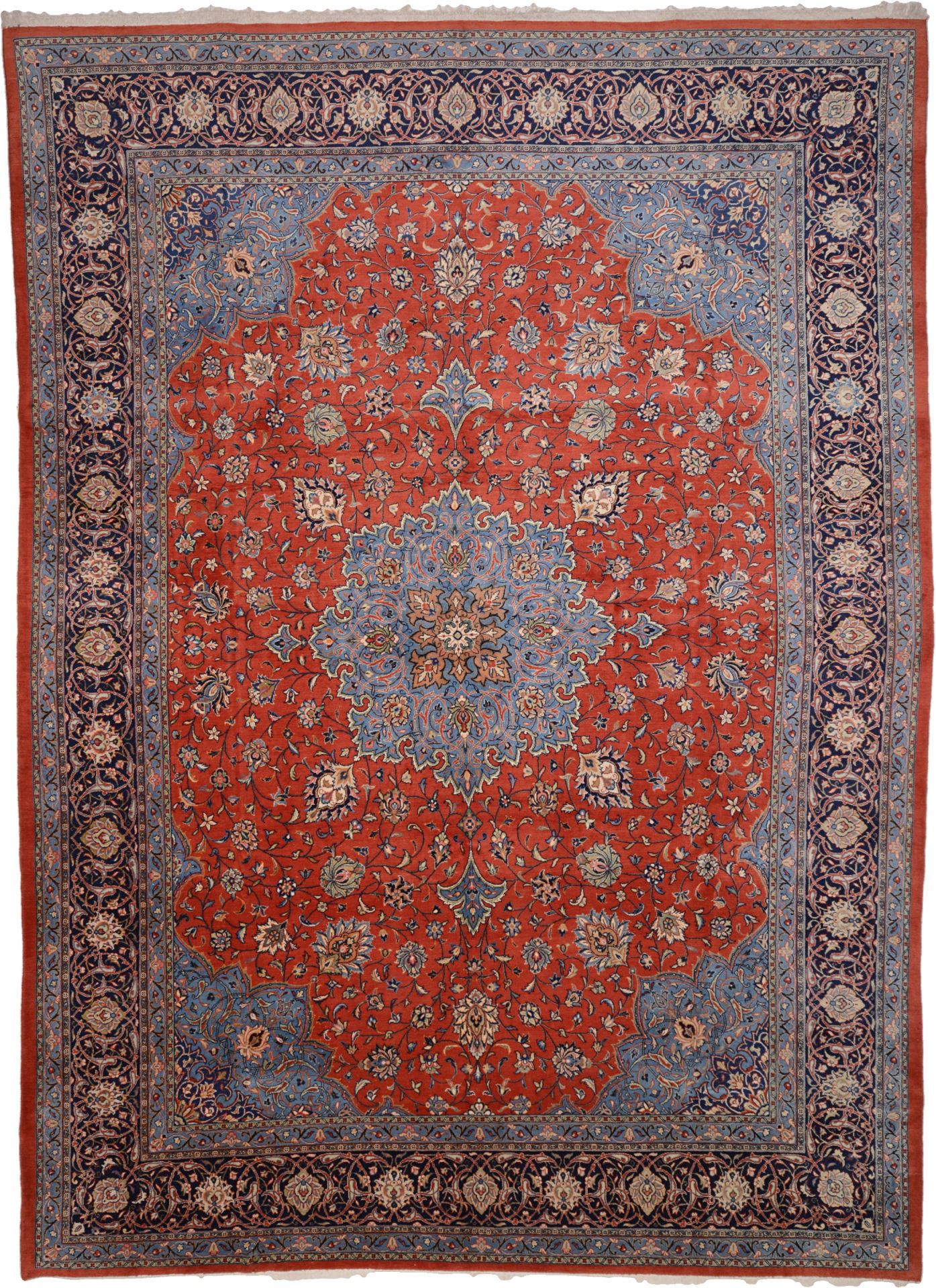 Perserteppich Sarough 316 x 434 cm Schurwolle handgeknüpft