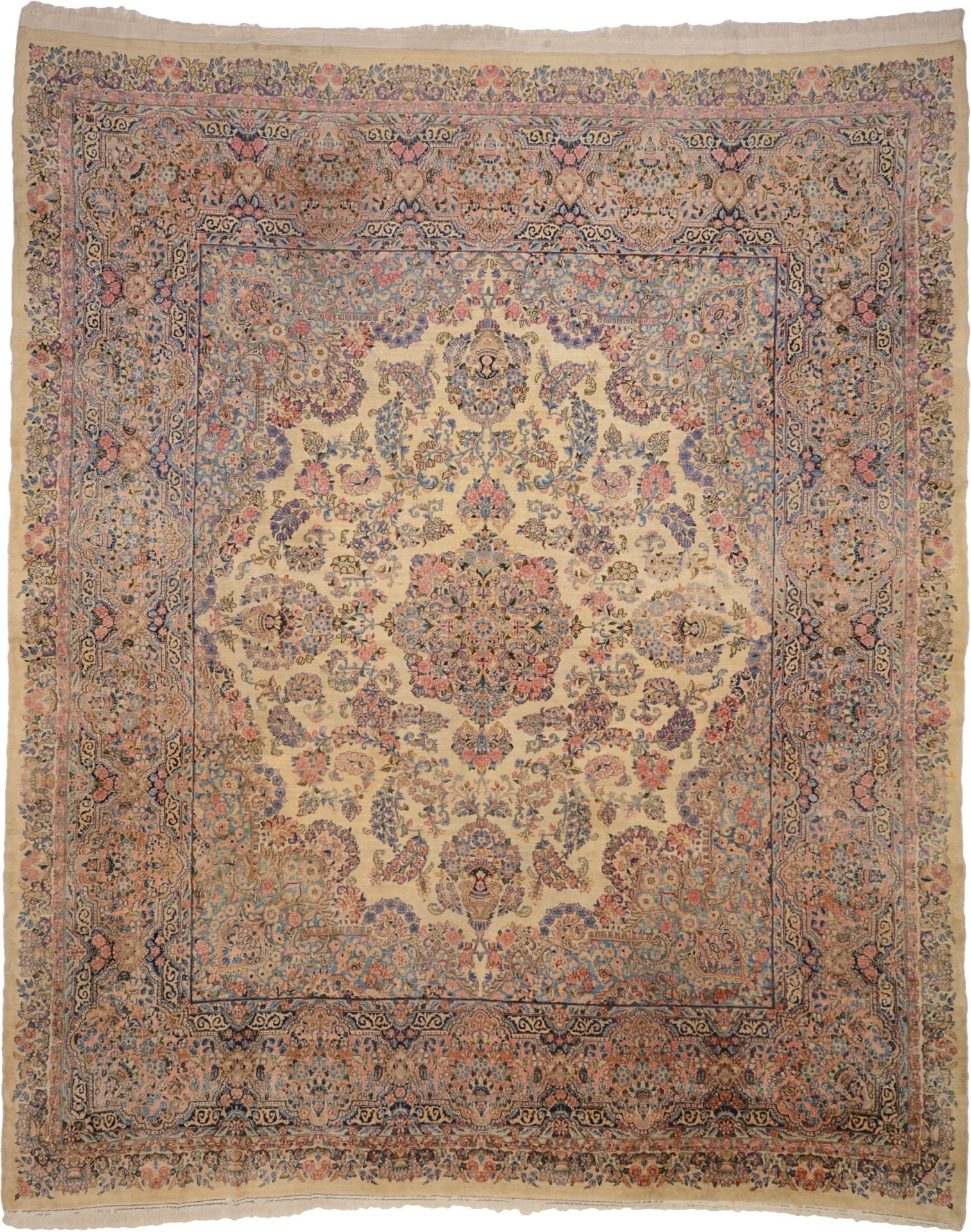 Perserteppich Kirman 333 x 400 cm Schurwolle handgeknüpft