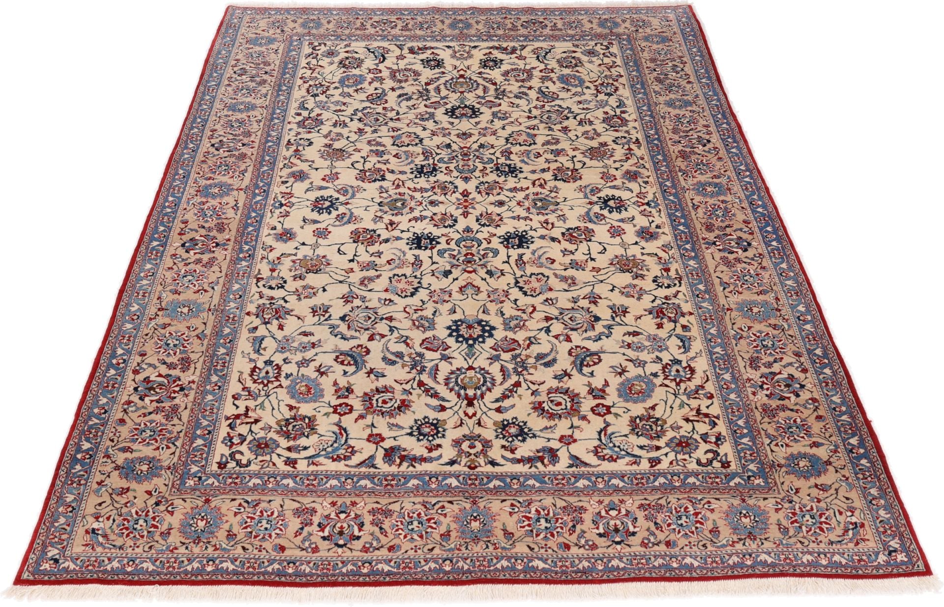Perserteppich Isfahan 159 x 237 cm Schurwolle handgeknüpft