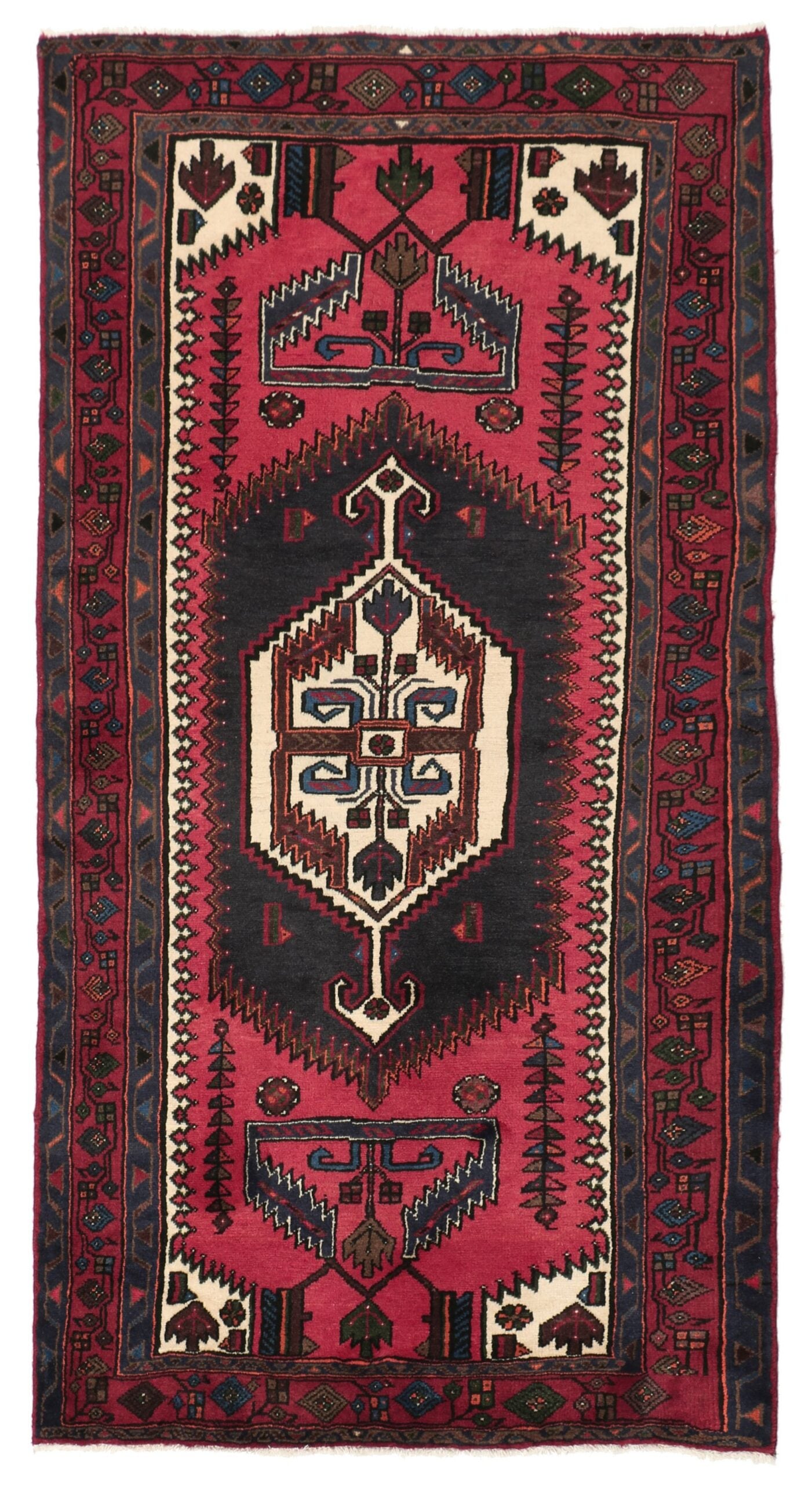 Perserteppich Iran 108 x 200 cm Schurwolle handgeknüpft