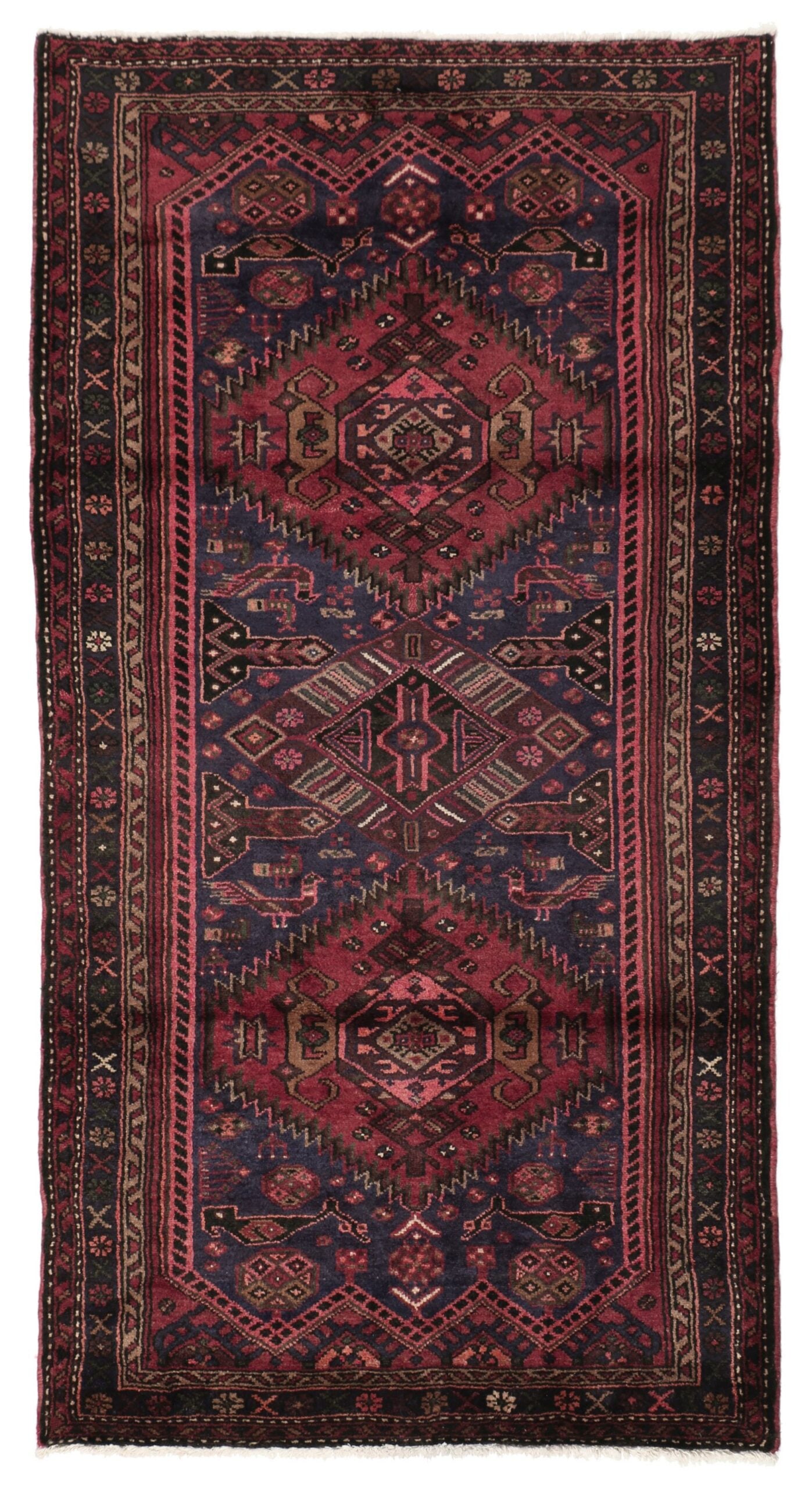 Perserteppich Isfahan 110 x 210 cm Schurwolle handgeknüpft