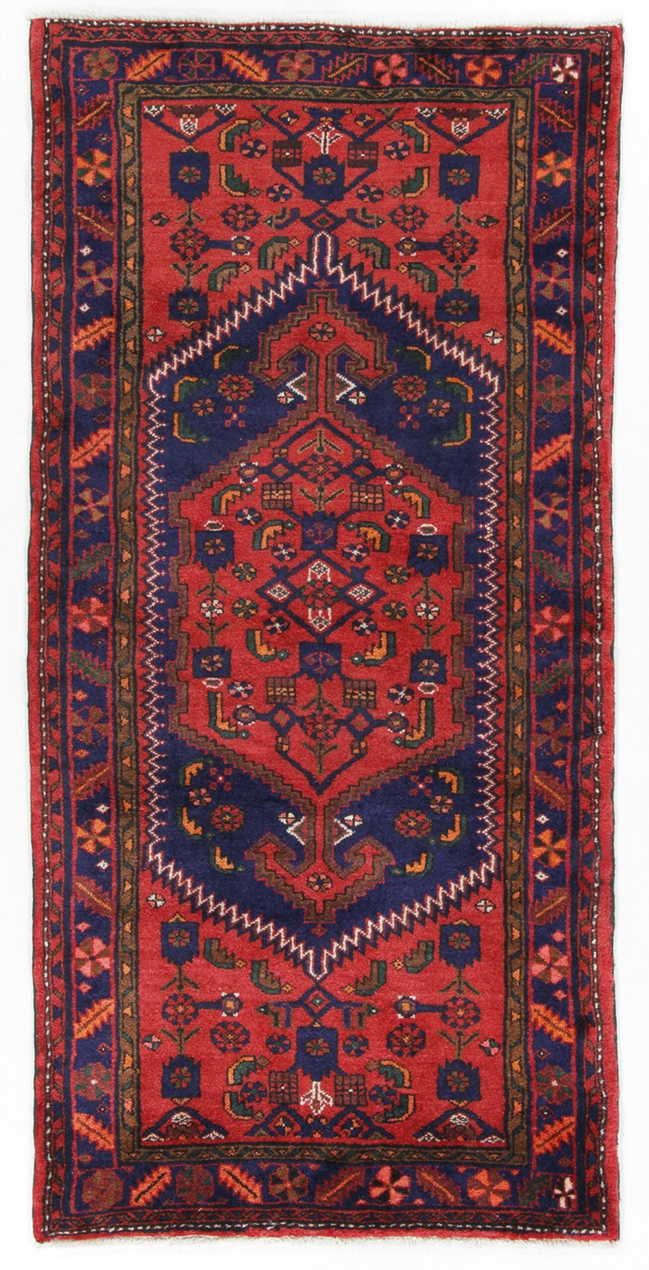 Perserteppich Isfahan 100 x 220 cm Schurwolle handgeknüpft