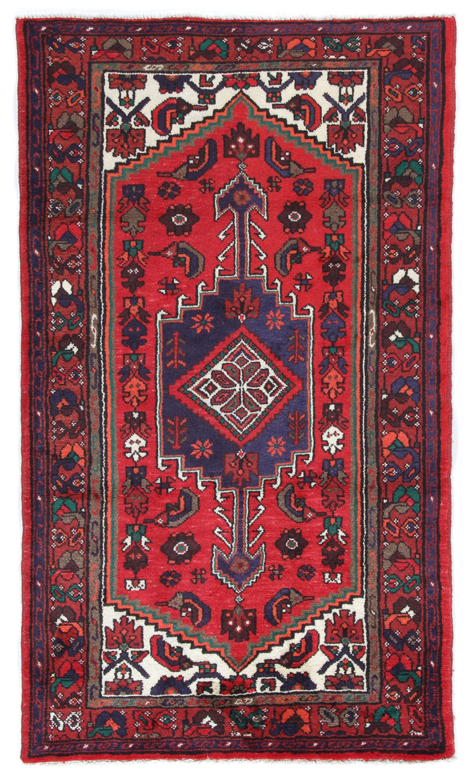 Perserteppich Isfahan 105 x 185 cm Schurwolle handgeknüpft