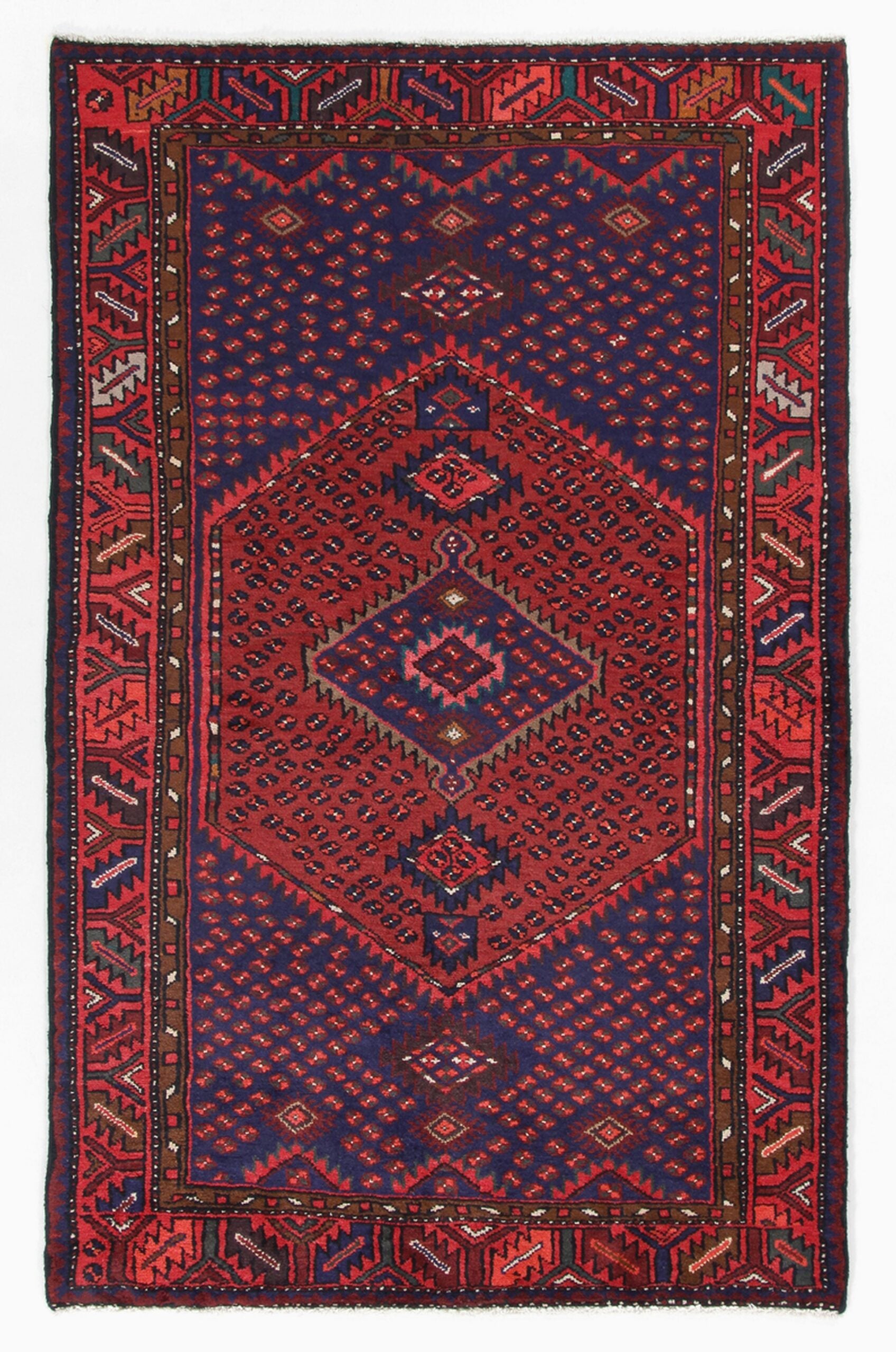 Perserteppich Nain 140 x 208 cm Schurwolle handgeknüpft