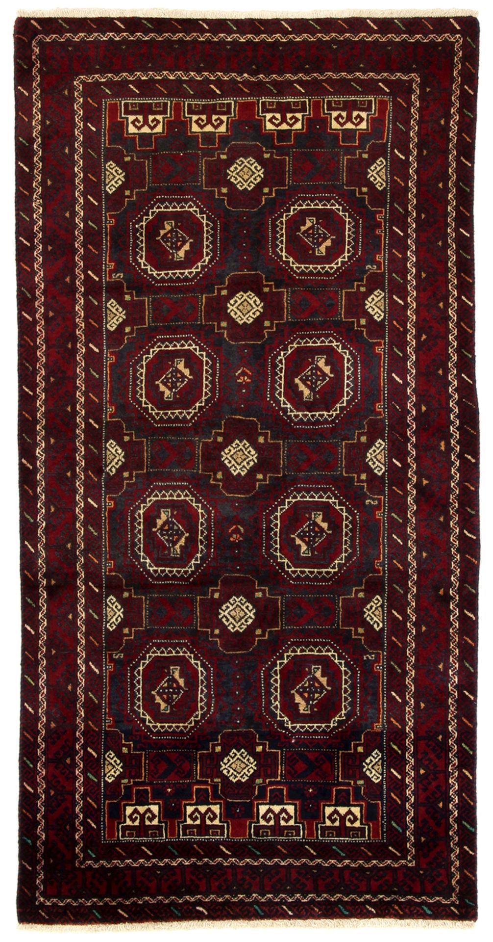 Perserteppich Belutsch 100 x 200 cm Schurwolle handgeknüpft