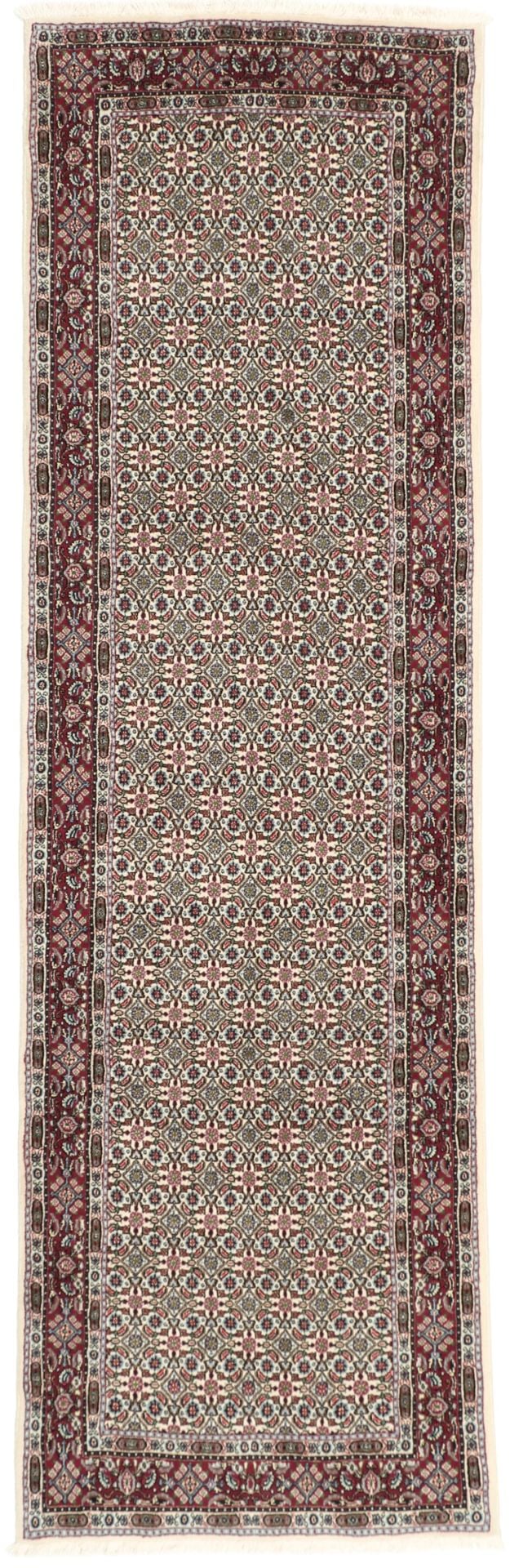 Perserteppich Moud 80 x 260 cm Schurwolle handgeknüpft floral