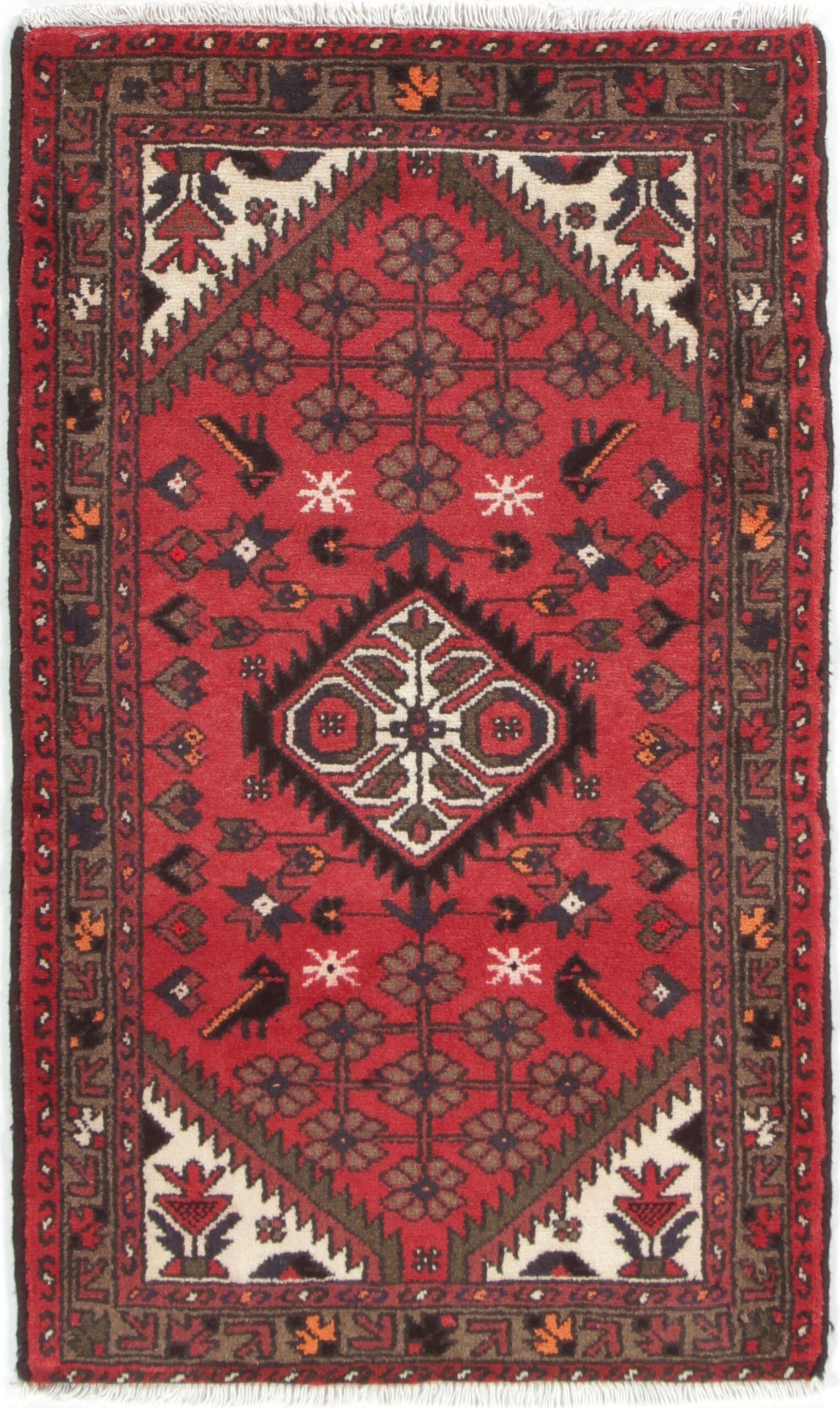 Perserteppich Iran 70 x 127 cm Schurwolle handgeknüpft