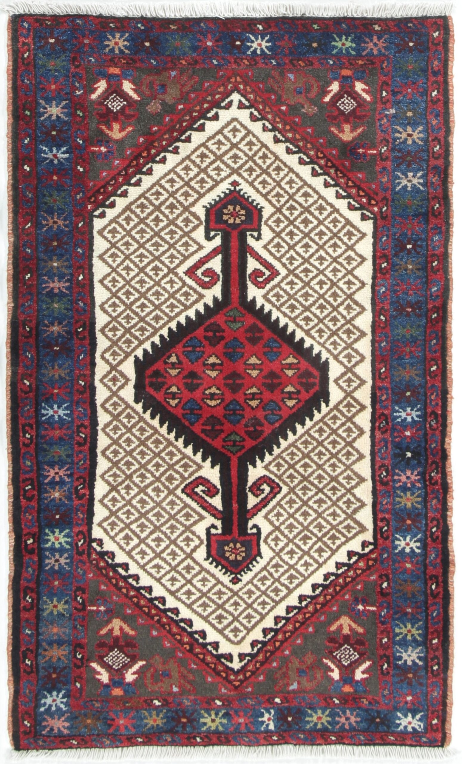 Perserteppich Iran 72 x 121 cm Schurwolle handgeknüpft