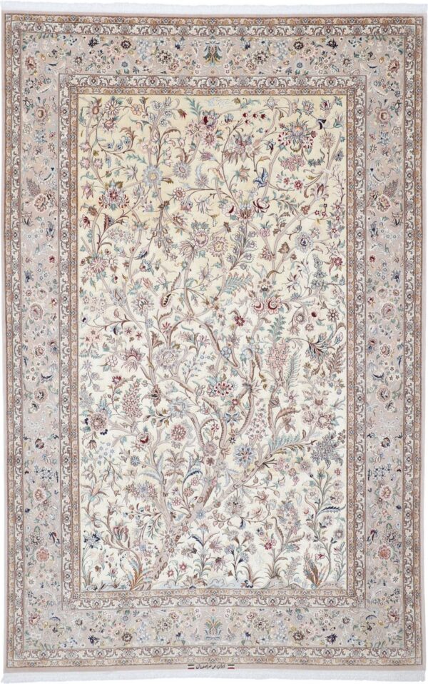 Perserteppich Isfahan 200 x 310 cm Schurwolle-Seide handgeknüpft