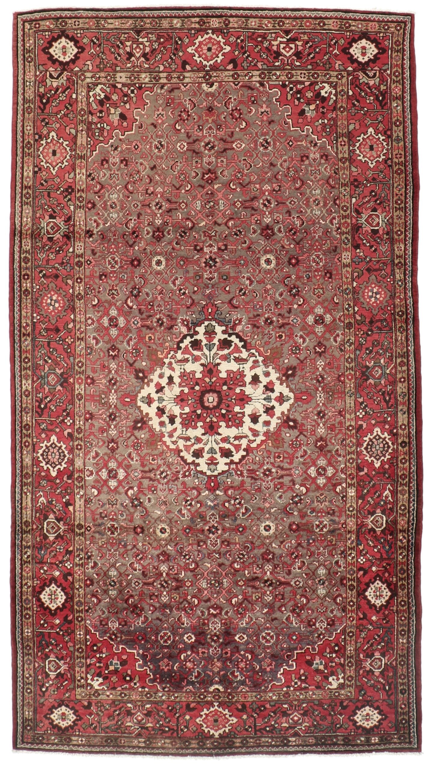 Perserteppich Hamadan 165 x 305 cm Schurwolle handgeknüpft Herati