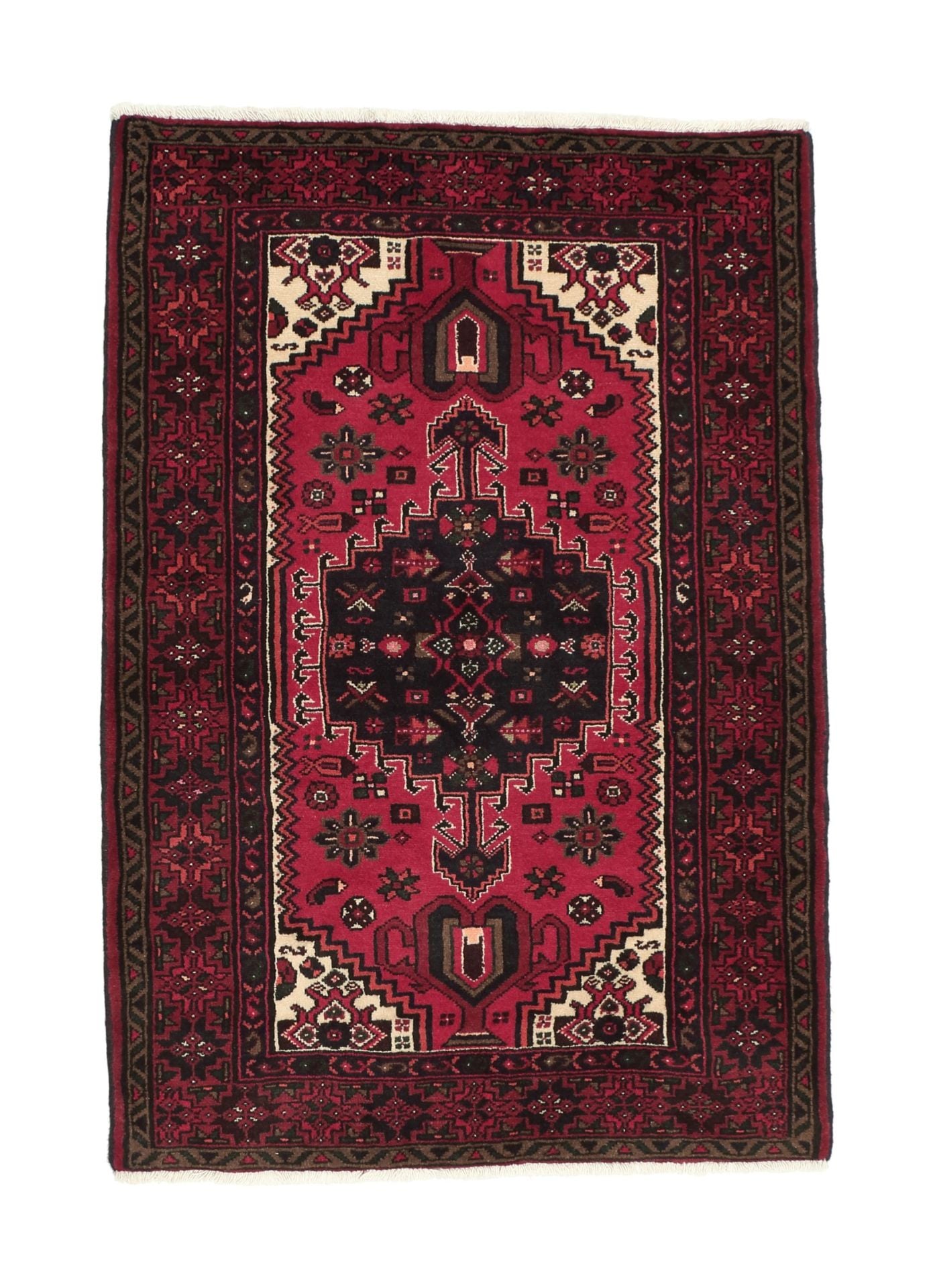 Perserteppich Hamedan 105 x 150 cm Schurwolle handgeknüpft
