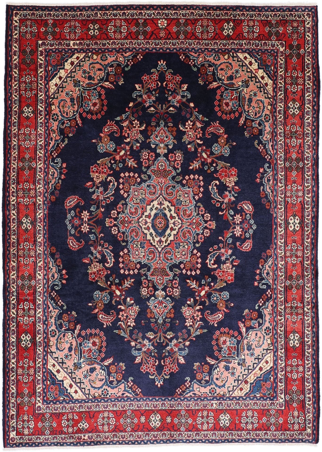 Perserteppich Hamadan 220 x 306 cm Schurwolle handgeknüpft