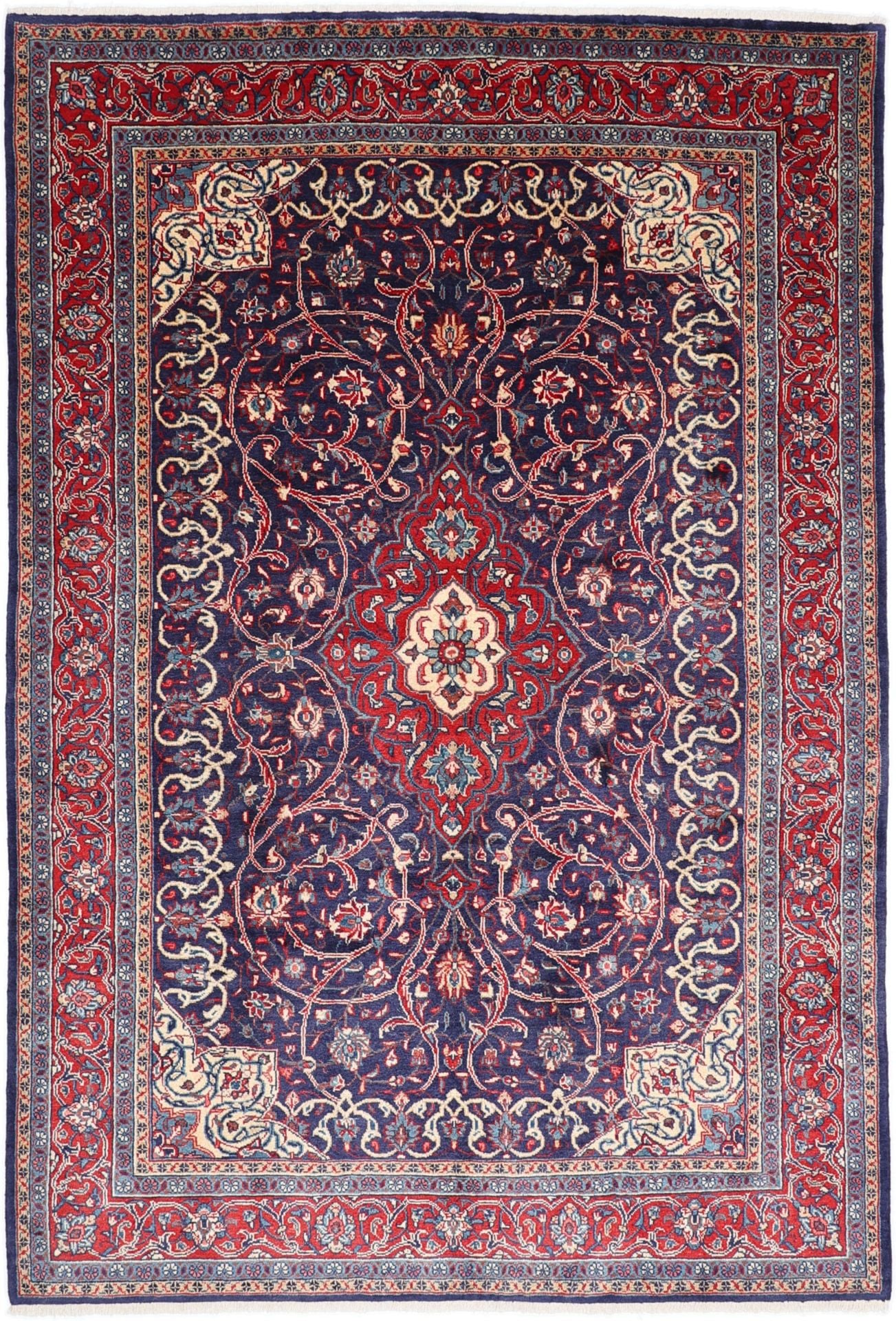 Perserteppich Hamadan 213 x 313 cm Schurwolle handgeknüpft