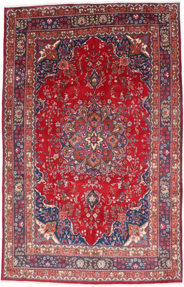 Perserteppich Mashad 197 x 308 cm Schurwolle handgeknüpft