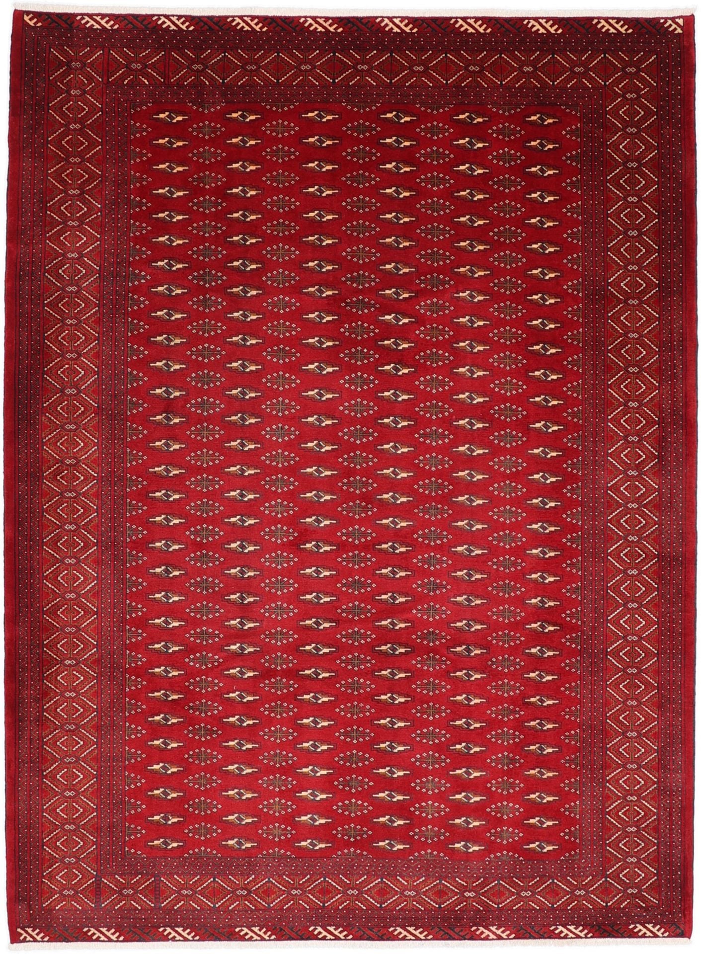 Perserteppich Turkmen 215 x 290 cm Schurwolle Handgeknüpft