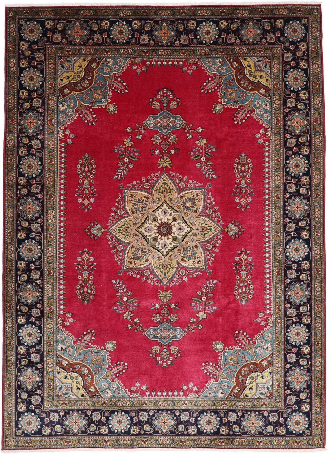 Perserteppich Täbriz 248 x 342 cm Schurwolle handgeknüpft