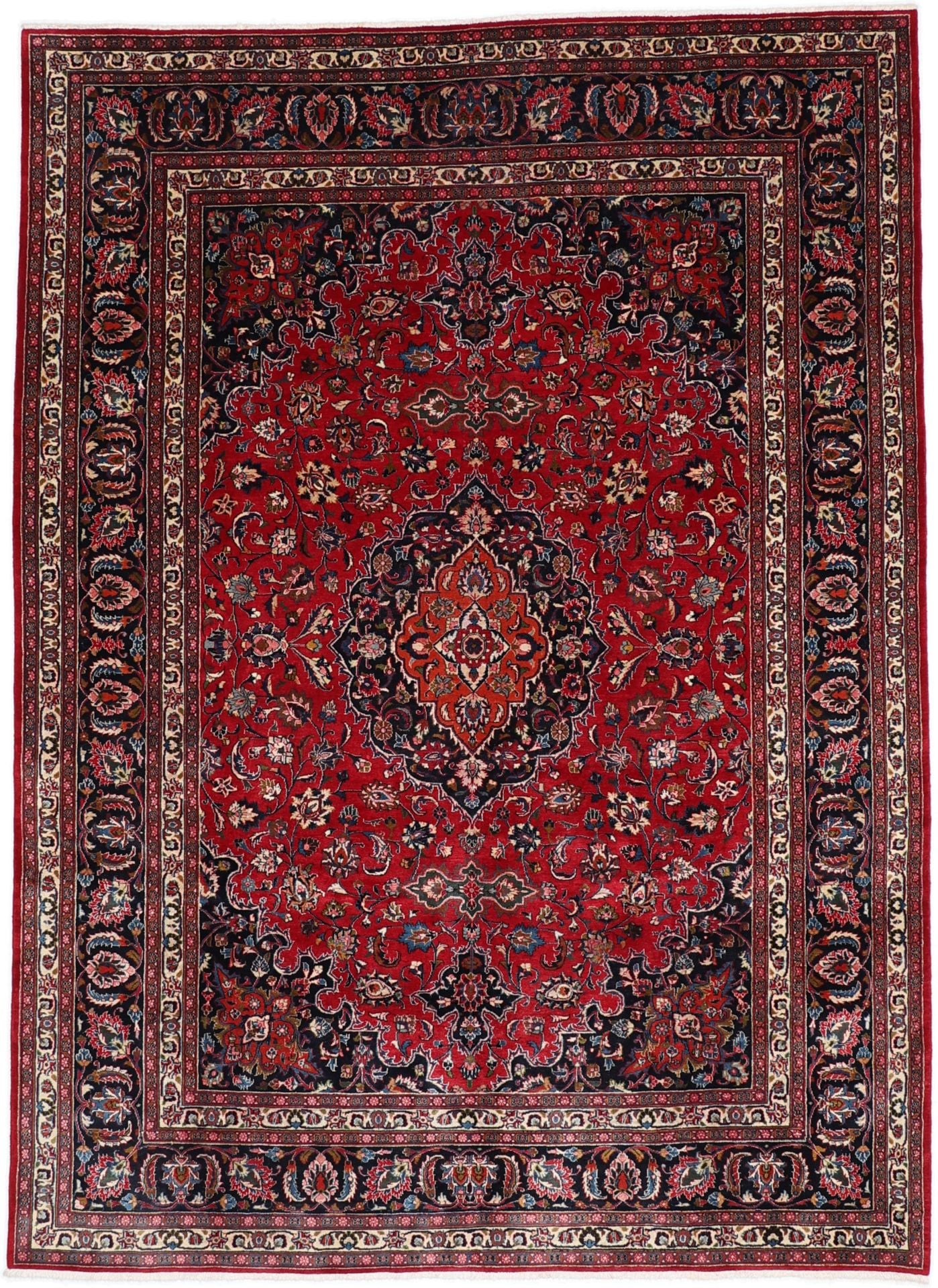 Perserteppich Mashad 248 x 342 cm Schurwolle handgeknüpft