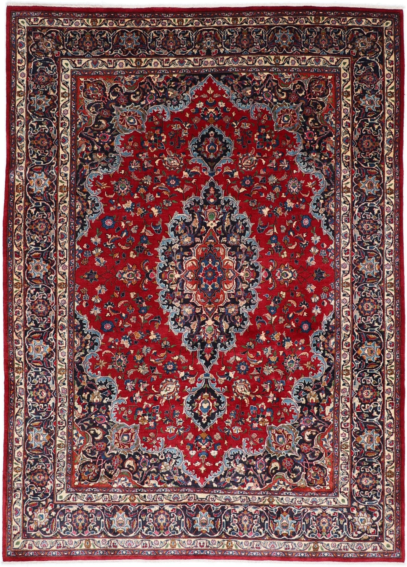 Perserteppich Mashad 243 x 338 cm Schurwolle handgeknüpft