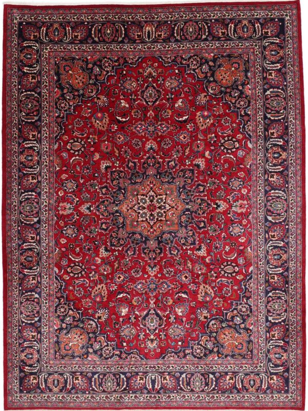 Perserteppich Mashad 254 x 340 cm Schurwolle handgeknüpft