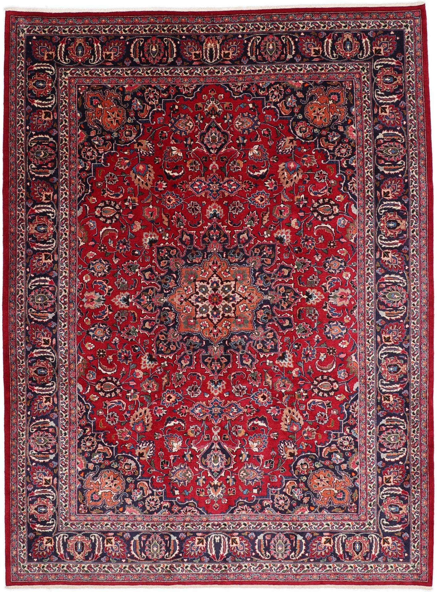 Perserteppich Mashad 254 x 340 cm Schurwolle handgeknüpft