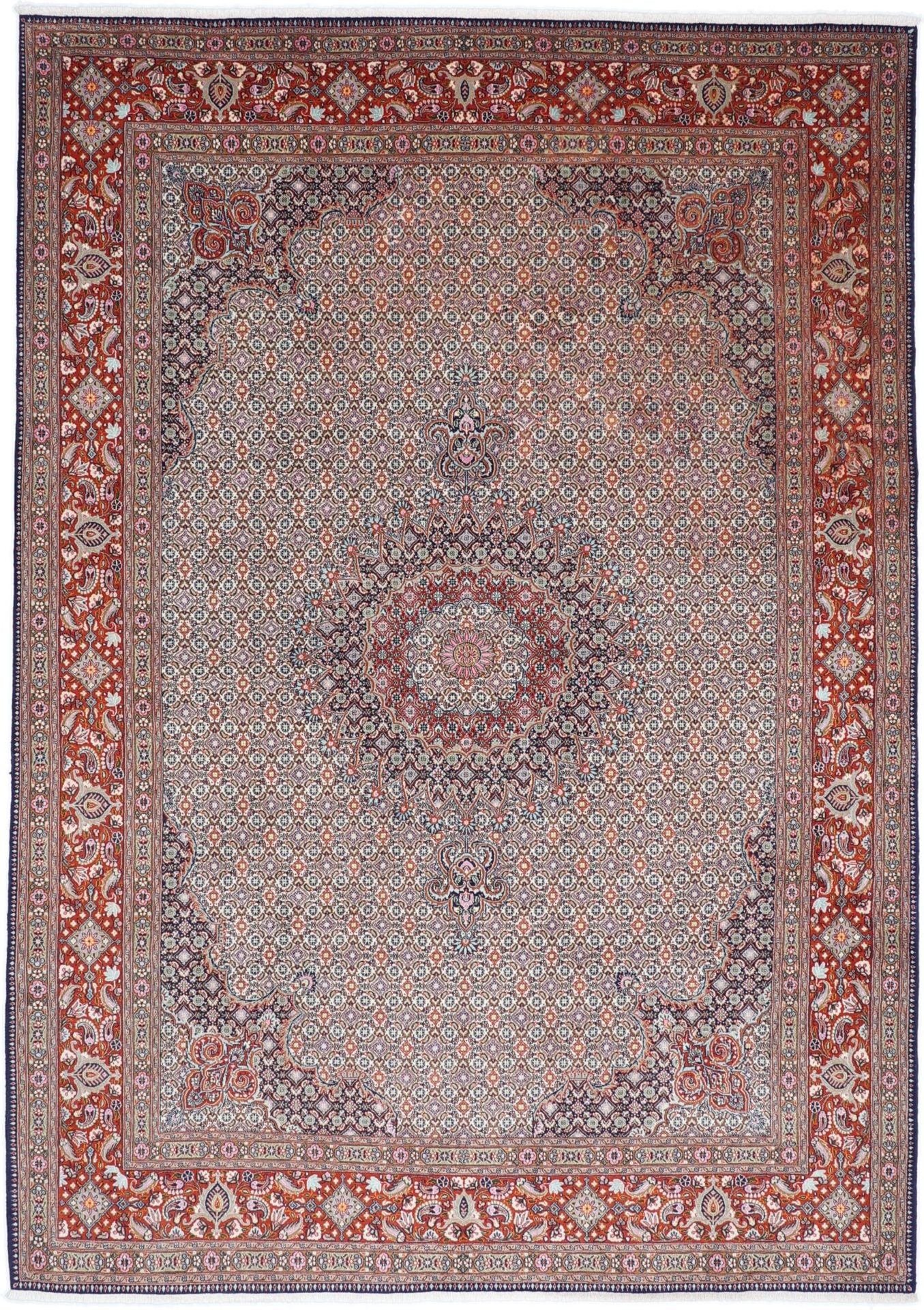 Perserteppich Moud 260 x 363 cm Schurwolle handgeknüpft floral