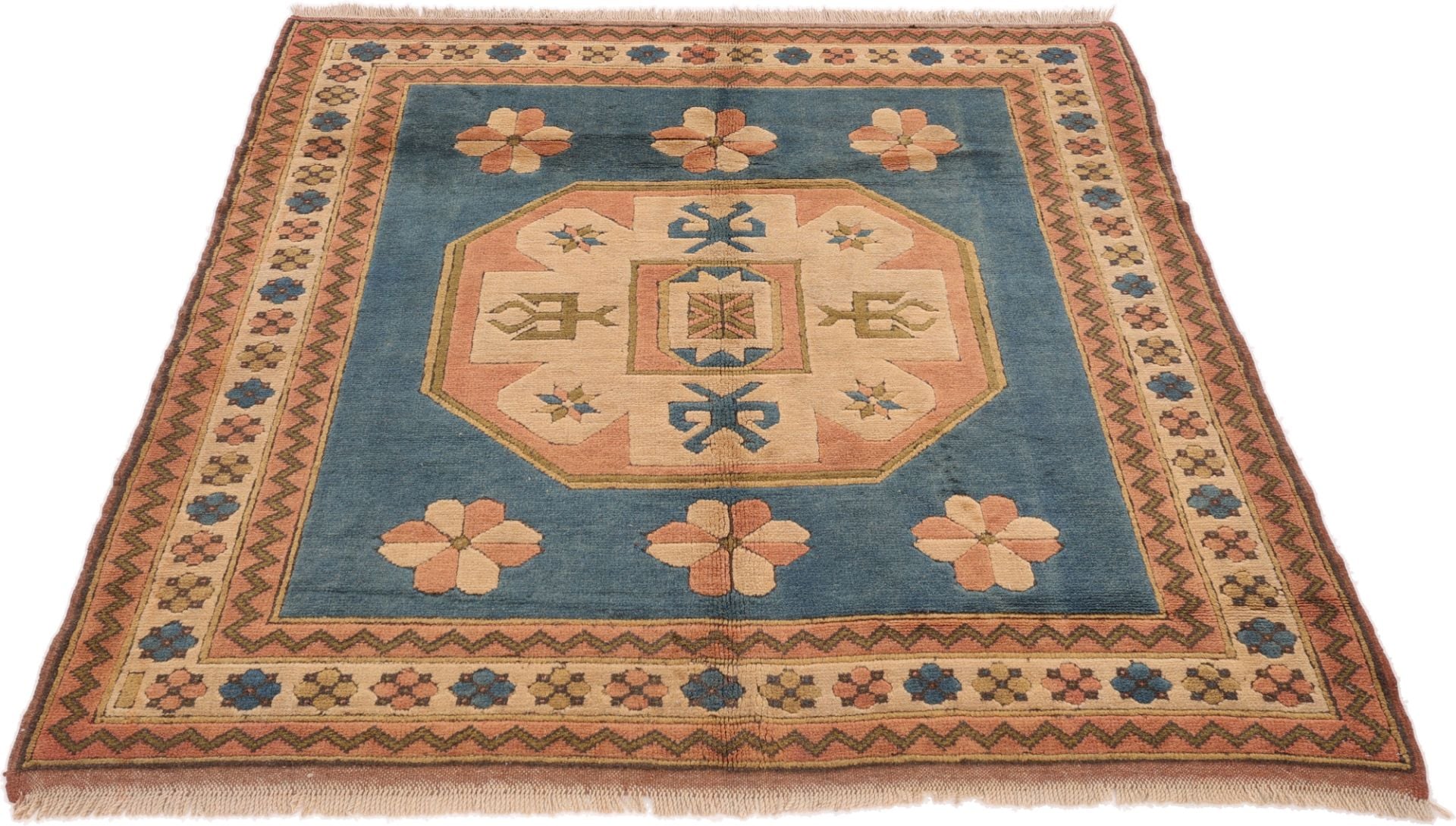 Perserteppich Kars 160 x 160 cm Schurwolle handgeknüpft